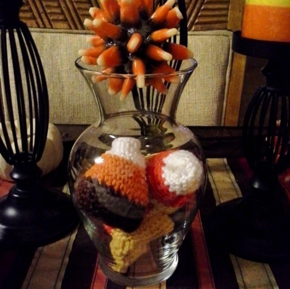 Crochet Handmade Candy Corn Decoration ☆Set of 3 - Picture 7 of 8